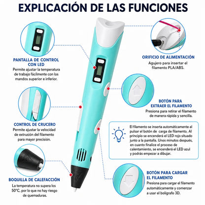 LAPIZ 3D CON PANTALLA INTEGRADA + ENVIO GRATIS