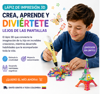 LAPIZ 3D CON PANTALLA INTEGRADA + ENVIO GRATIS