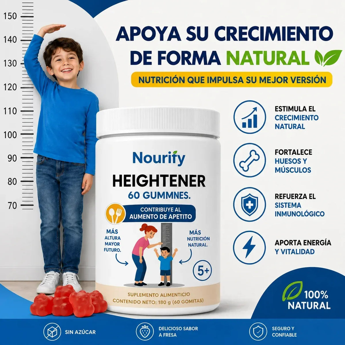 Gomitas Heightener Crecimiento + Envio Gratis